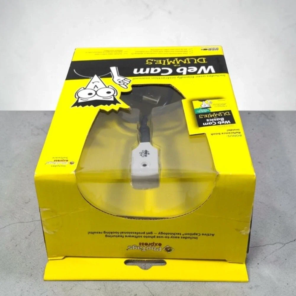 Y2K 2009‎ Web Cam for Dummies Sealed New Retro Tech PC Camera 49052-DM iConcepts